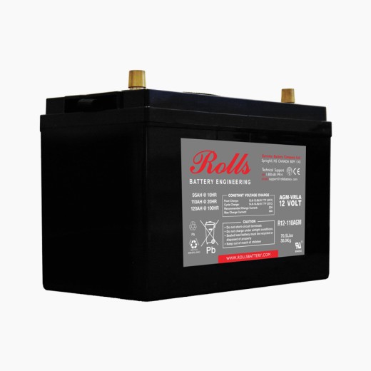 Rolo Rts General Battery ΜΠΑΤΑΡΙΑ ROLLS R12-110 AGM 110Ah 760A(EN)